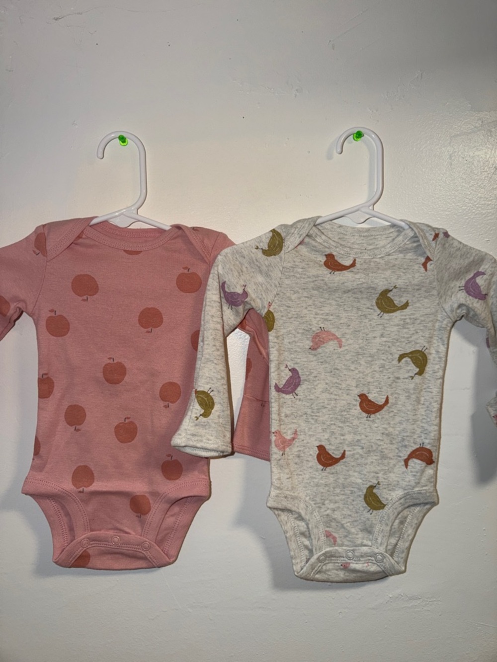 Baby Girls' Long Sleeve One-Piece Bodysuit Set